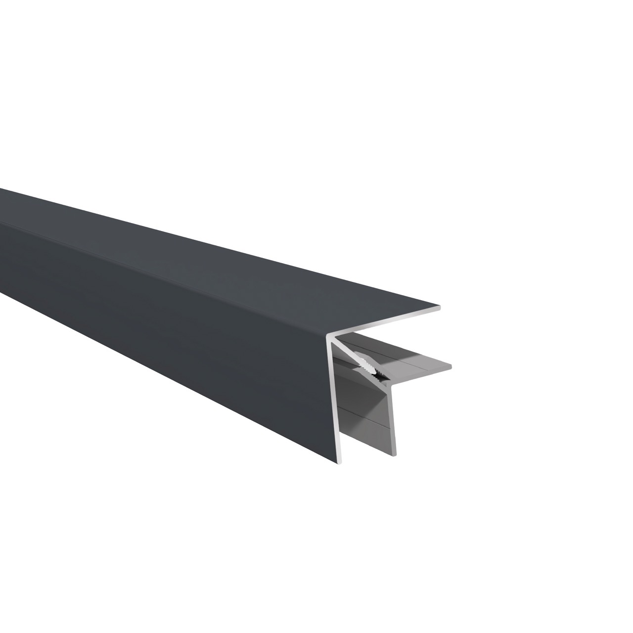Two-piece corner profile Uni Anthracite Grey 7016 - (3000 x 50 x 50mm)