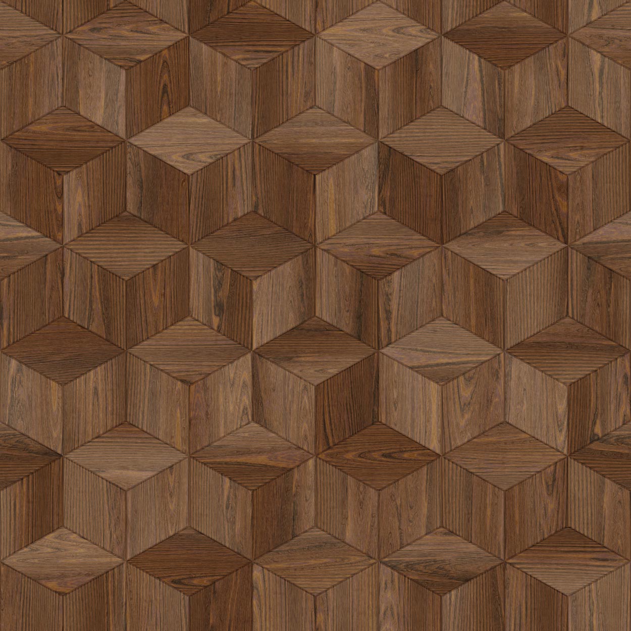 Color sample Elm Wood Cubes - (260,5 x 48,2 x 0,45 cm) 2,511m²