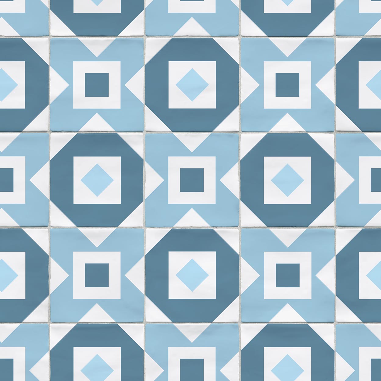Blue Retro Tile