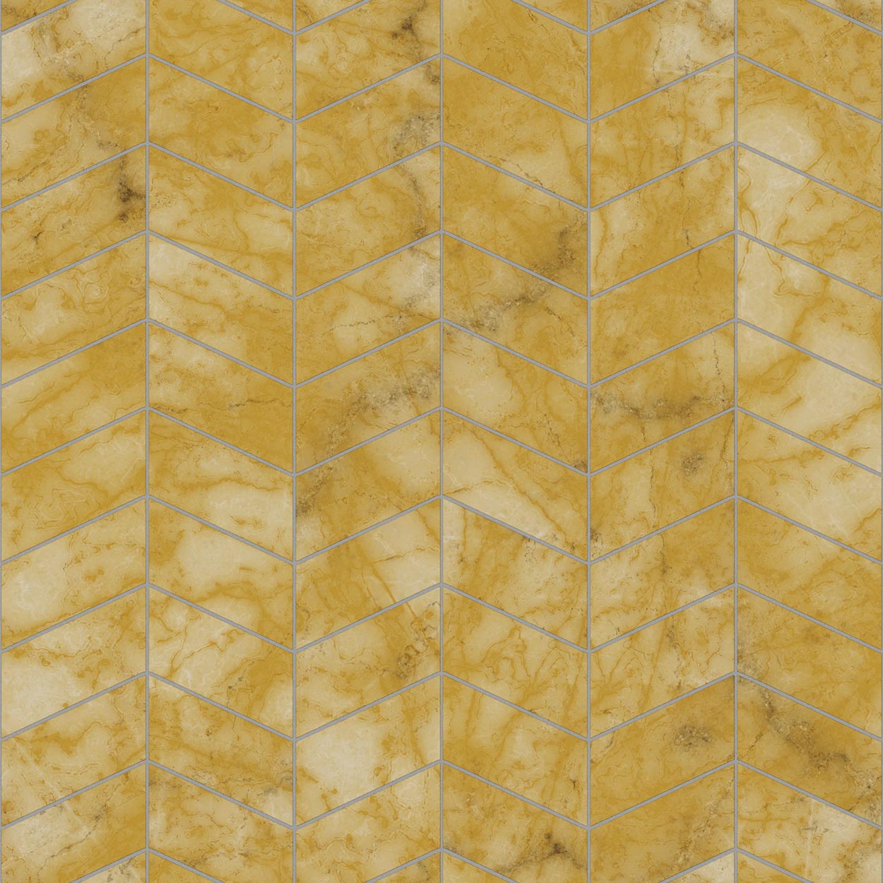 Siena marble herringbone tile