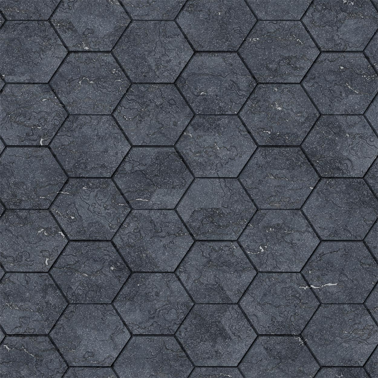 Color sample Basalt Honeycomb Tile 