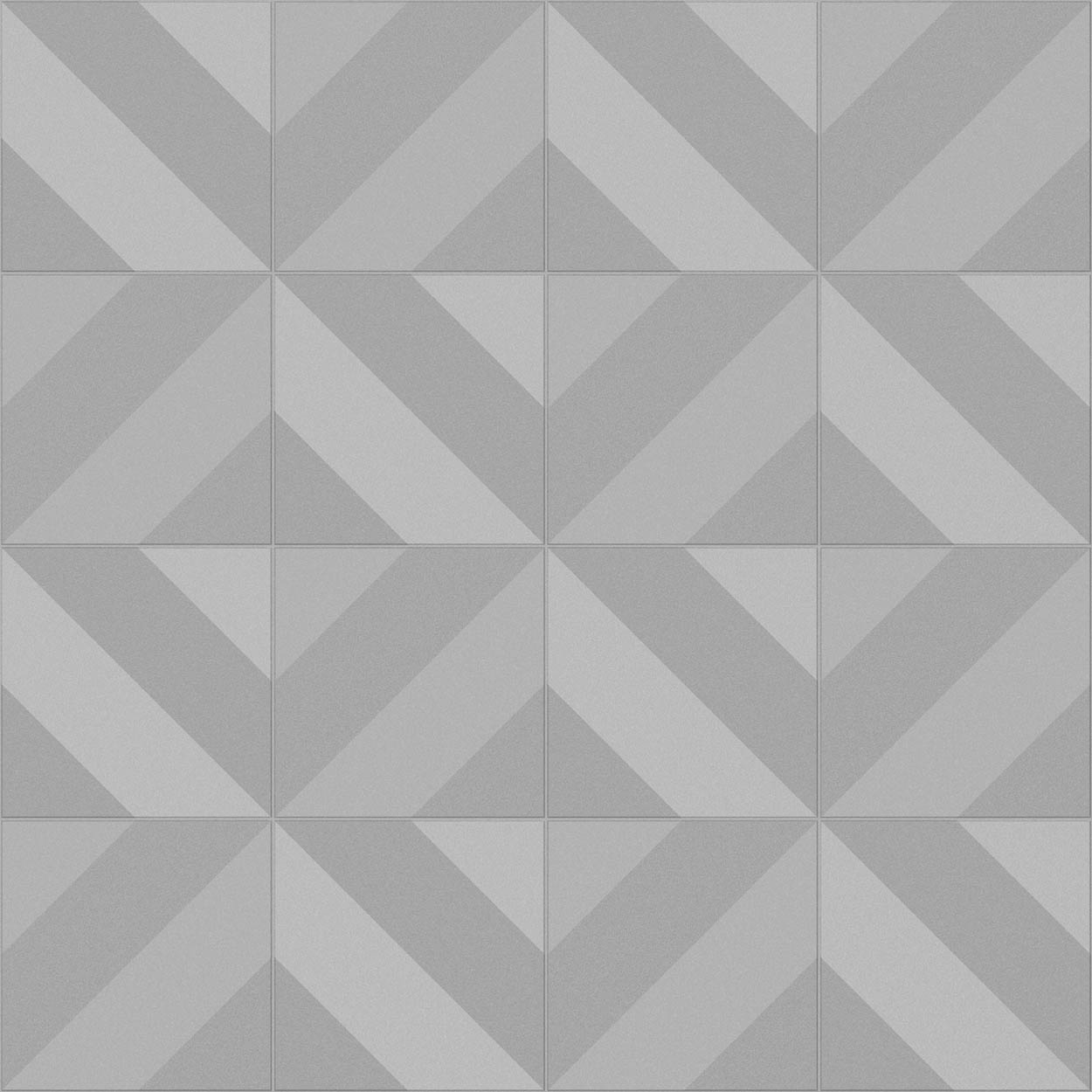 Color sample Gray faceted tiles - (260,5 x 48,2 x 0,45 cm) 2,511m²